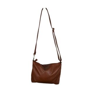 Steve Madden Brown Cognac Faux Leather Shoulder Bag Boho Gypsy Fall